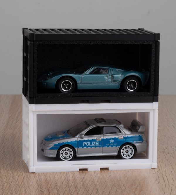 Container de expunere pentru machete 1/64 – garaj tip container